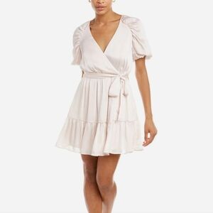 Ted Baker Puff Sleeve Dress Blush Pink